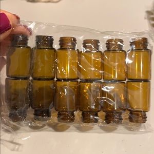 5/8 dram amber glass vial - 53 pieces